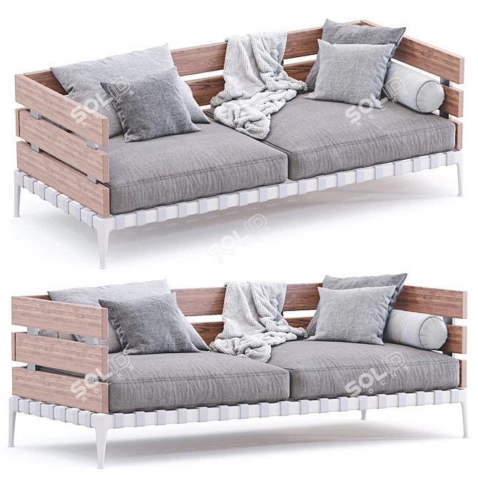 Modern Flexform Ansel Sofa 3D model image 1