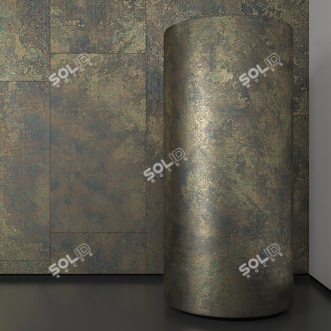  Seamless Metal Plate 4 - 1500x800mm 3D model image 2