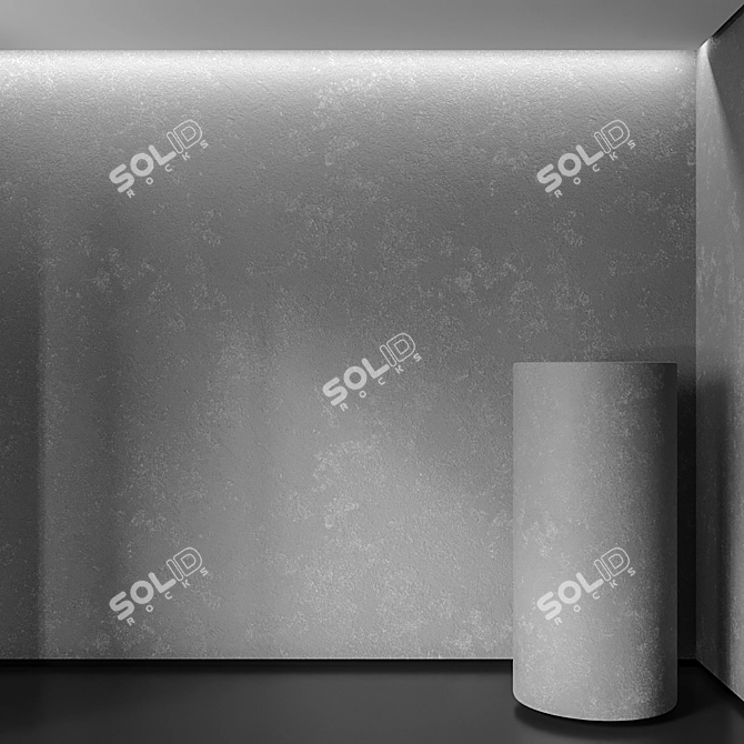 Seamless Plaster 4K Texture Set 3D model image 1