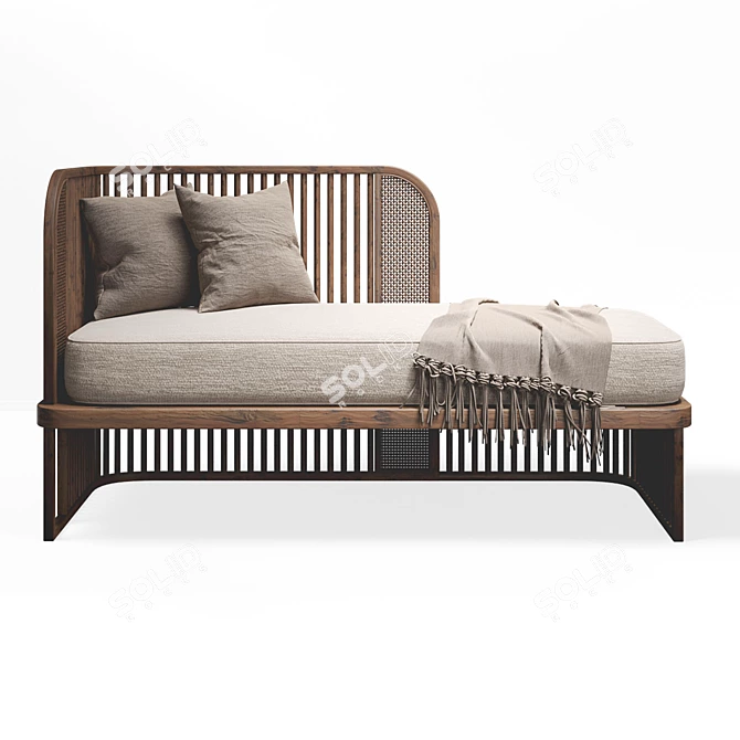 Modern Sofa Set with Cushions 3D model image 2