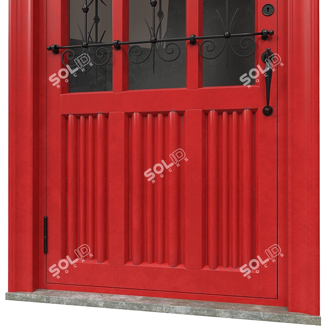 Classic 3D Max Door: 900mm x 2000mm 3D model image 3