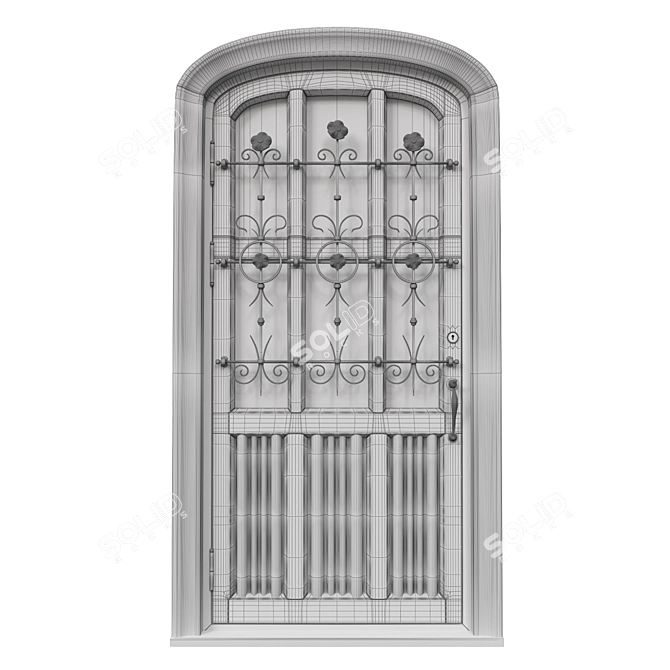 Classic 3D Max Door: 900mm x 2000mm 3D model image 5