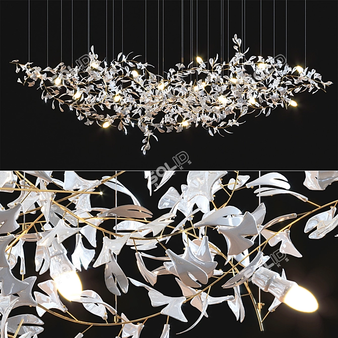 Gingko Glow - Adjustable Light 3D model image 1