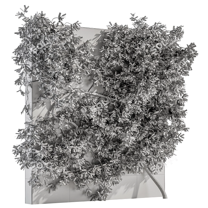 Outdoor Ivy Wall Plant Set 3D model image 4