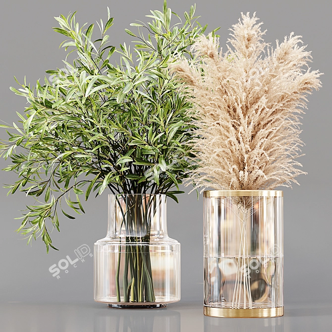 Stunning Collaction Indoor Plants 3D model image 3