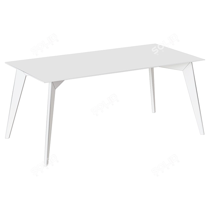 "Perent" Scandinavian Dining Table 3D model image 2