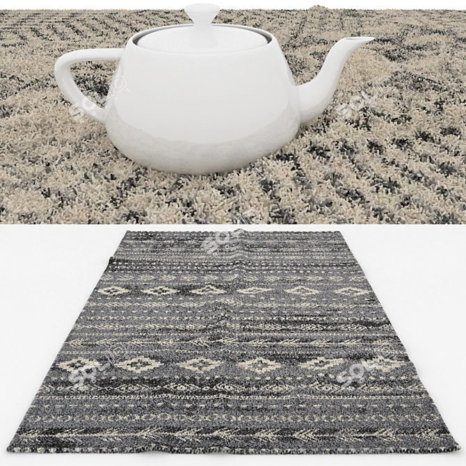 Versatile Rug Set: V-Ray, Corona & More 3D model image 3