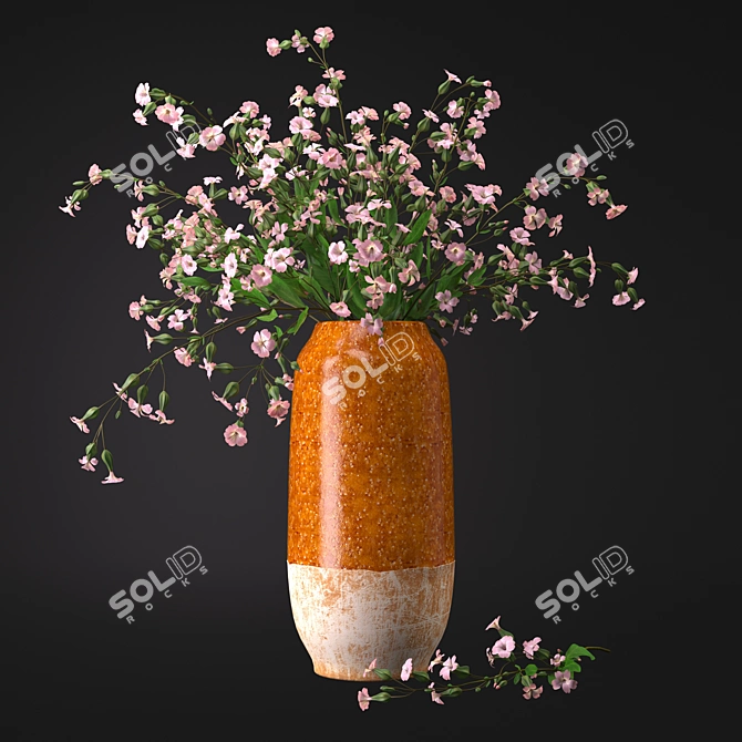 Meadow Beauty Handcrafted Flower Arrangement 3D model image 1