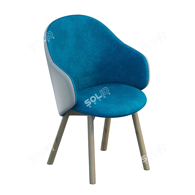 The Albu Armchair: Impressive Design, Ultimate Comfort 3D model image 3