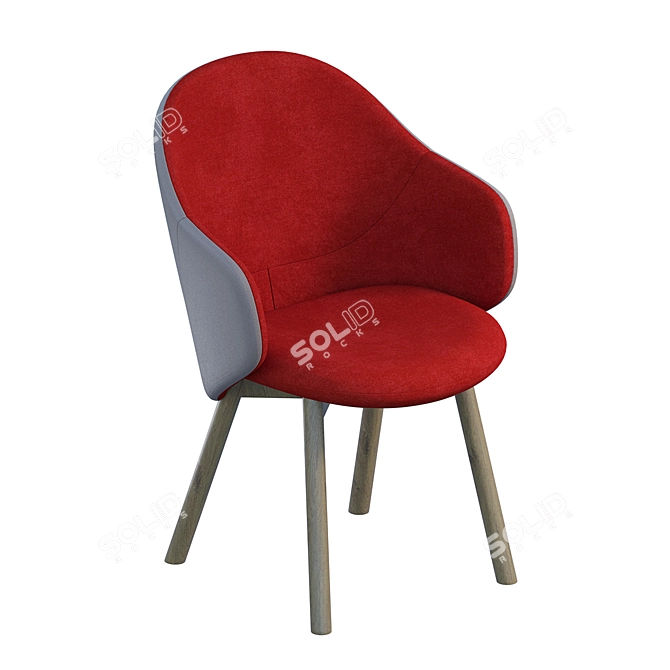 The Albu Armchair: Impressive Design, Ultimate Comfort 3D model image 4