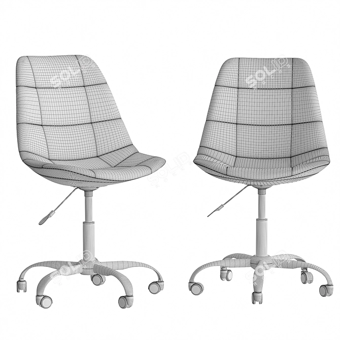 Charming Swivel Chair: Stylish, Versatile, and Comfortable 3D model image 4