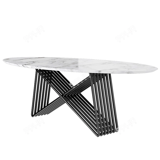 Porus Studio Broad Dining Table 3D model image 2