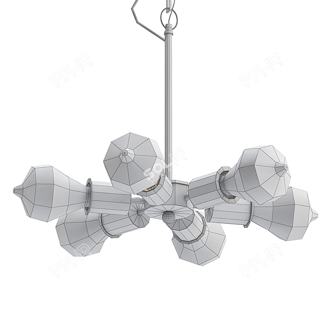 Vintage Edison Pendant Light Fixture 3D model image 2