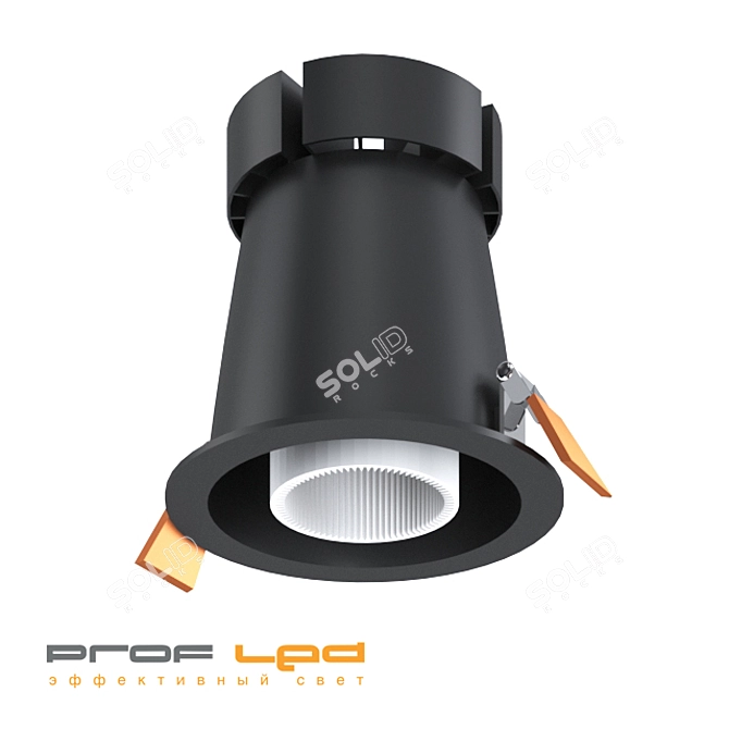 High-performance SOLO M Downlights 3D model image 1