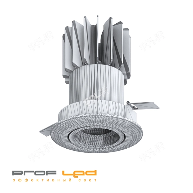 ZOON: Versatile Recessed Spotlights for Accent Lighting 3D model image 2