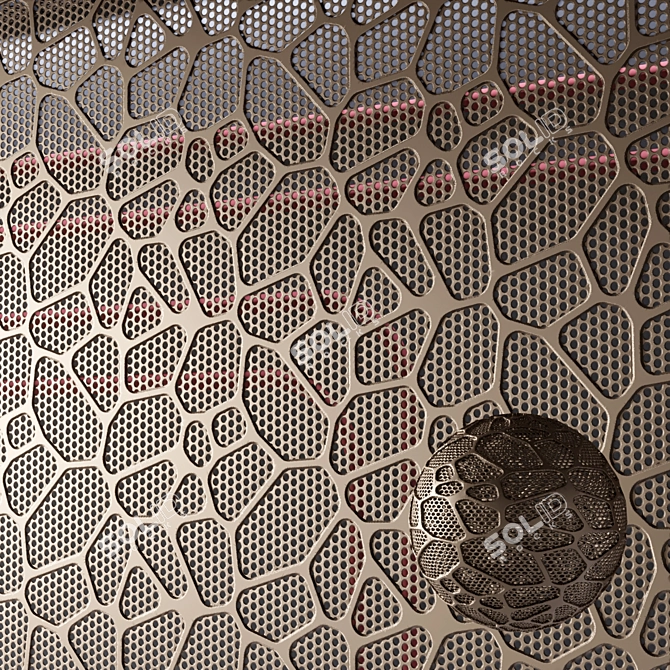 Seamless Geometric Material for Walls & Ceilings 3D model image 12