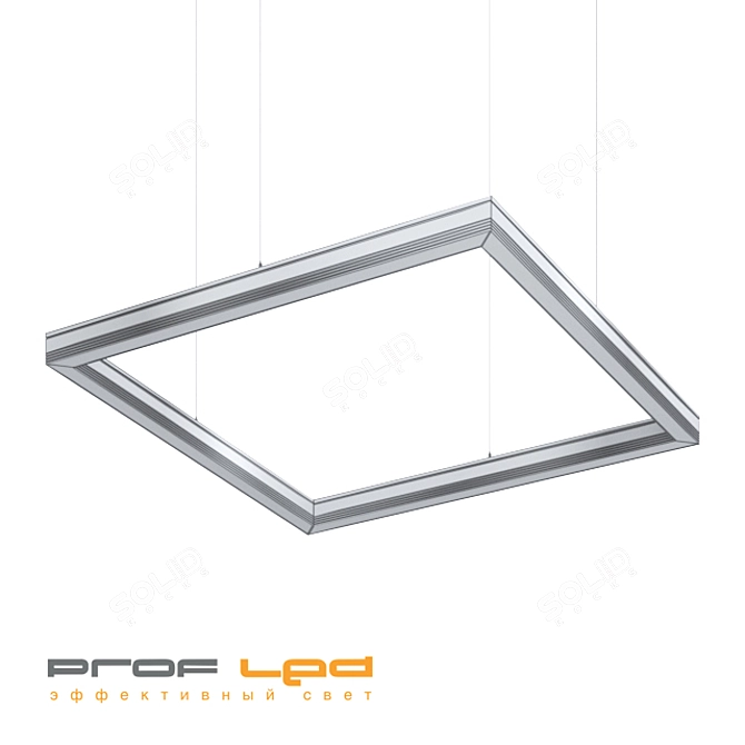 FORS: Sharp-Angled Rectangle LED Light 3D model image 2