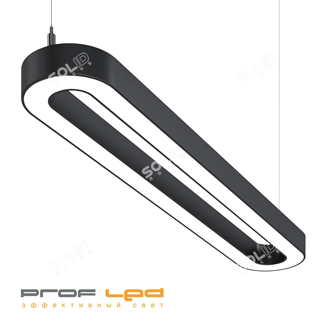 Slim LED Strip Light with Perimeter Illumination 3D model image 1