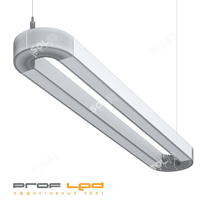 Slim LED Strip Light with Perimeter Illumination 3D model image 2