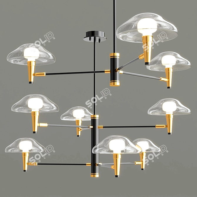 Modern Elegance Chandelier Meduza 3D model image 2