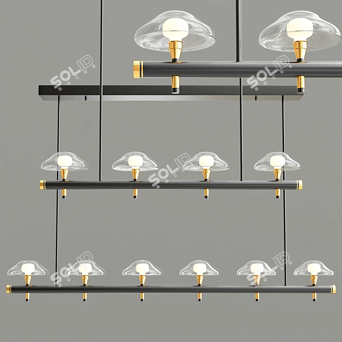 Modern Elegance Chandelier Meduza 3D model image 3