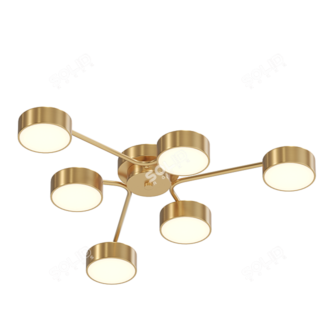 Dahlia 10: Modern LED Ceiling Lamp 3D model image 3