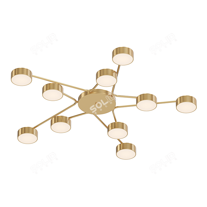 Dahlia 10: Modern LED Ceiling Lamp 3D model image 6