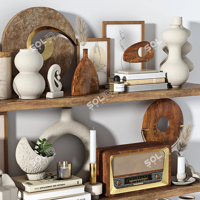 Elegant Decorative Set 3D model image 3