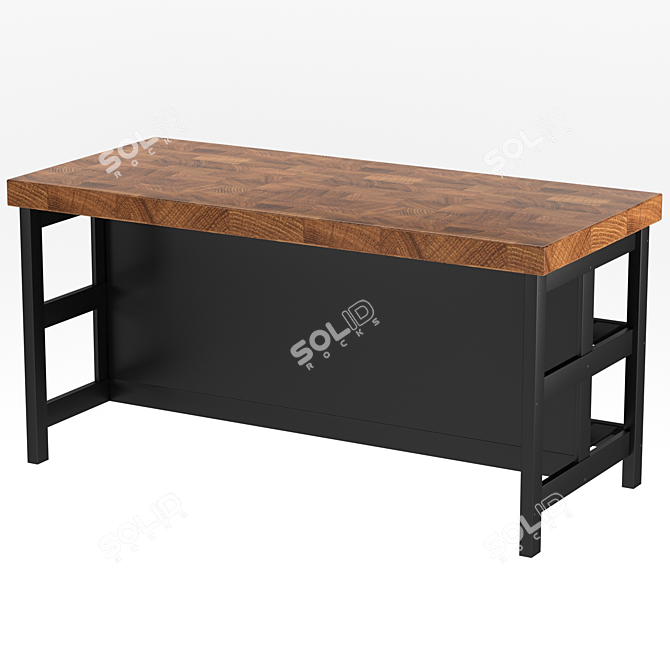 Elevated Kitchen Table-Island 3D model image 2