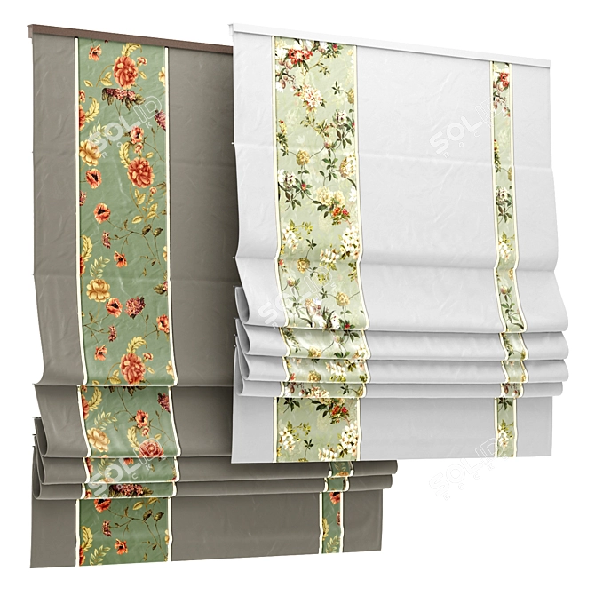 Elegant Roman Blind 97 3D model image 1