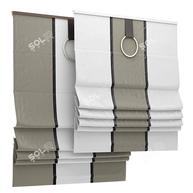 Elegant Roman Blind 102 3D model image 1