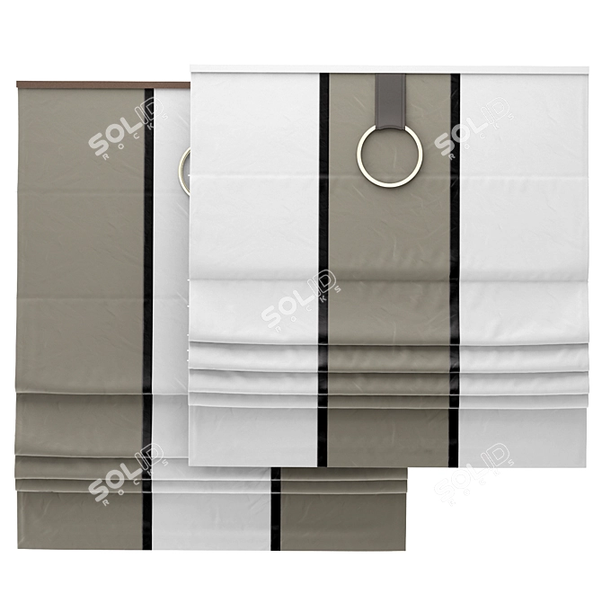 Elegant Roman Blind 102 3D model image 2