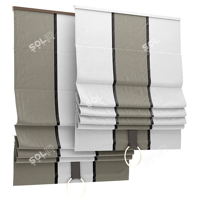 Elegant Roman Blind 103 3D model image 1