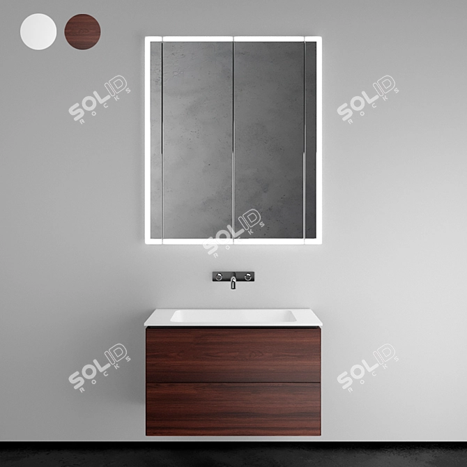 Title: Geberit ONE Bathroom Set 3D model image 2