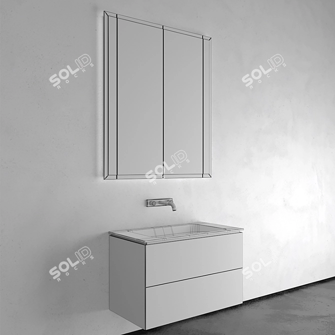 Title: Geberit ONE Bathroom Set 3D model image 1