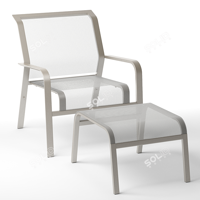 Zephyr Chair: Elegant and Timeless 3D model image 1