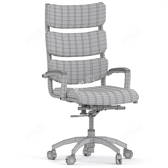 ErgoFlex Office Armchair 3D model image 3