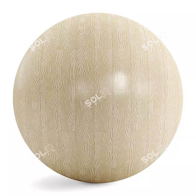 Exquisite Parquet Wood Flooring 3D model image 2