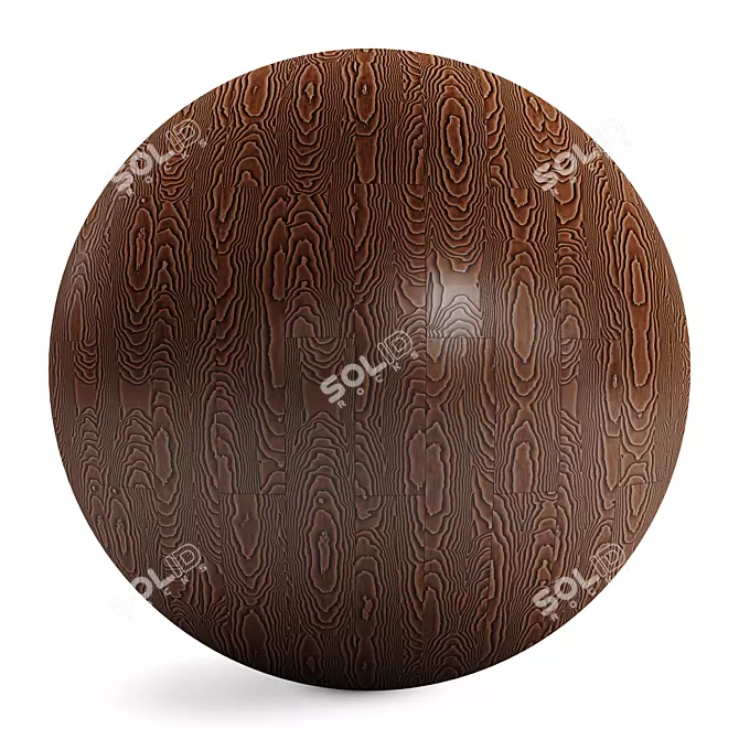 Exquisite Parquet Wood Flooring 3D model image 3