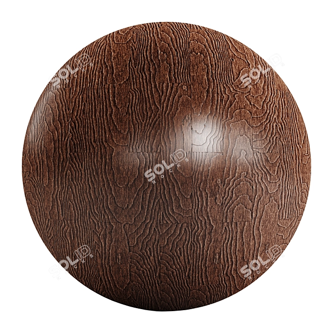 Exquisite Parquet Wood Flooring 3D model image 4