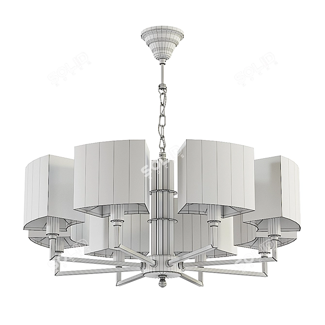 Elegant Maytoni Metropolitan Chandelier 3D model image 3