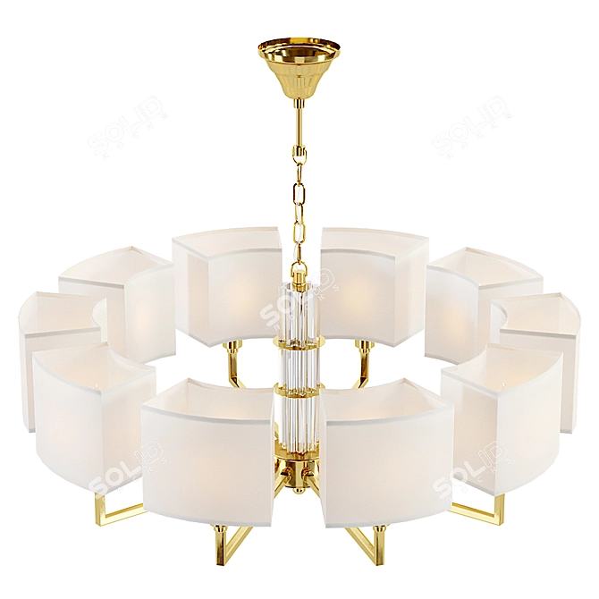 Elegant Maytoni Metropolitan Chandelier 3D model image 2