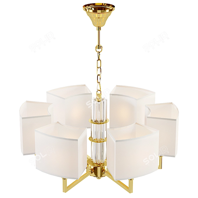 Maytoni Metropolitan H015PL-06G Chandelier: Elegant Illumination for Modern Interiors 3D model image 2