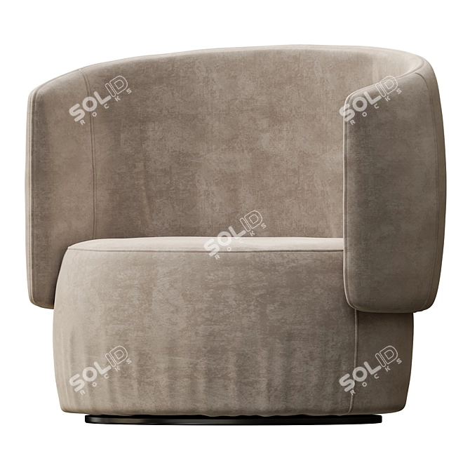 Stylish Jane Swivel Chair 3D model image 1