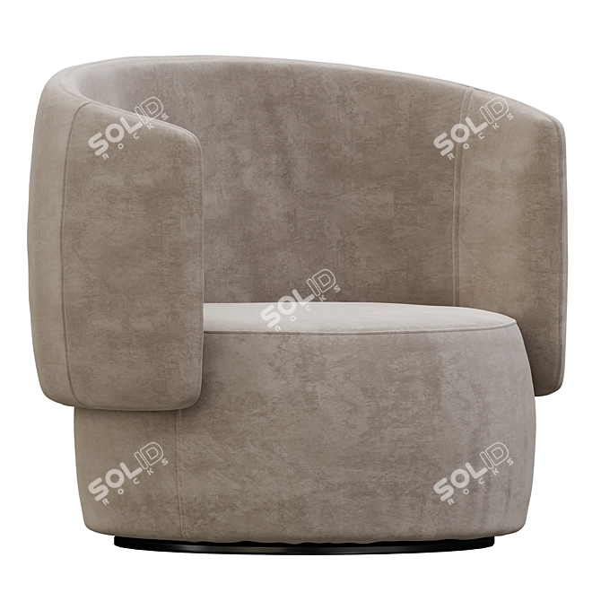 Stylish Jane Swivel Chair 3D model image 2