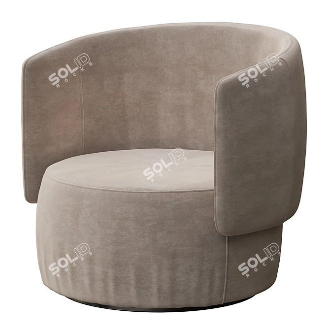Stylish Jane Swivel Chair 3D model image 5