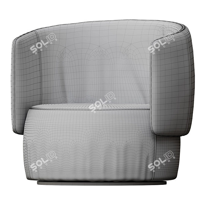 Stylish Jane Swivel Chair 3D model image 10