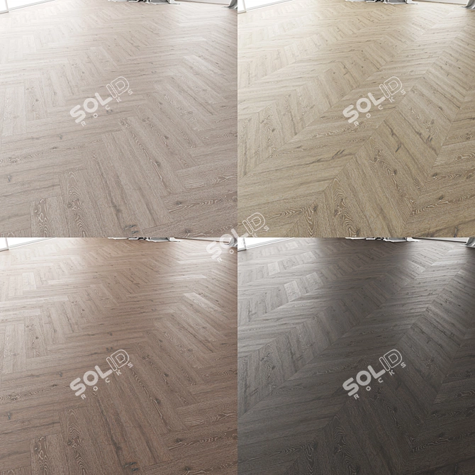Wooden Floor Tile Set 13 | High-Quality 3D Model 3D model image 6
