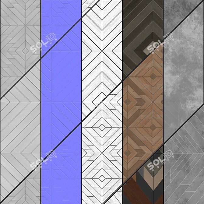 PBR Parquet Textures Pack - Seamless 2K 3D model image 6