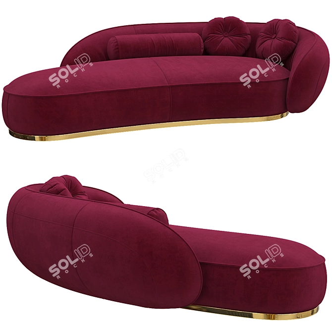 Stylish Leon Baxter Sofa: Comfortable and Elegant 3D model image 3